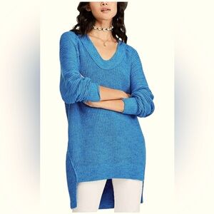 Free People Sunday Scoop Neck Sweater Buttercup Size XS